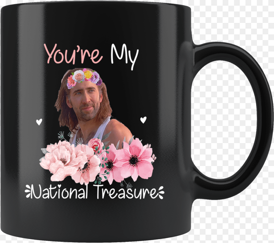 My National Treasure Mug Mug, Cup, Adult, Person, Man Png Image