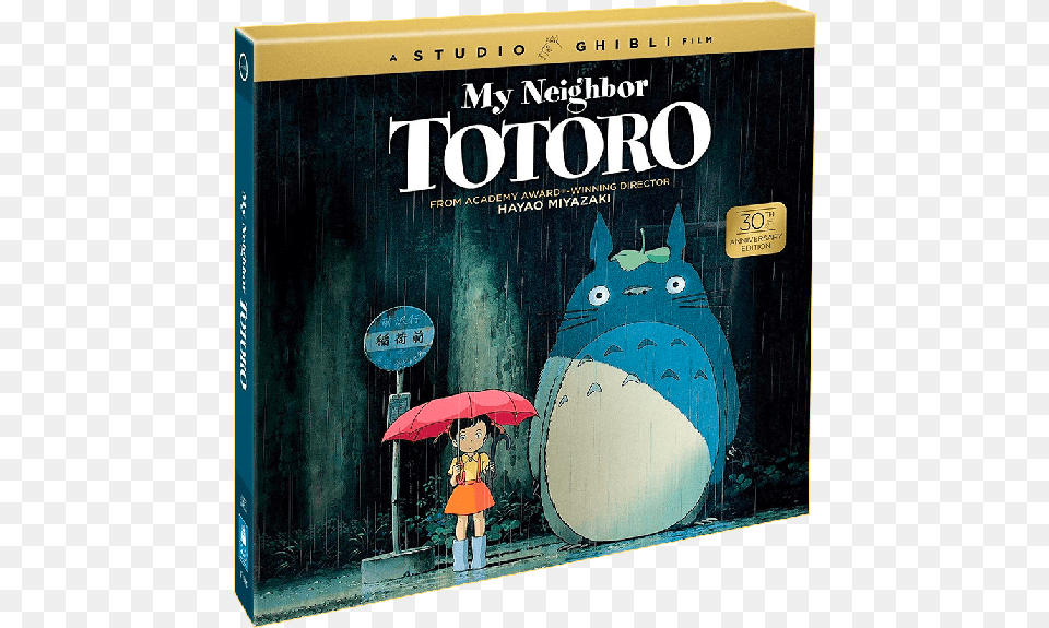 My Neighbor Totoro 30th Anniversary Edition Blu Ray My Neighbor Totoro 30th Anniversary Edition, Book, Publication, Person, Animal Free Png Download