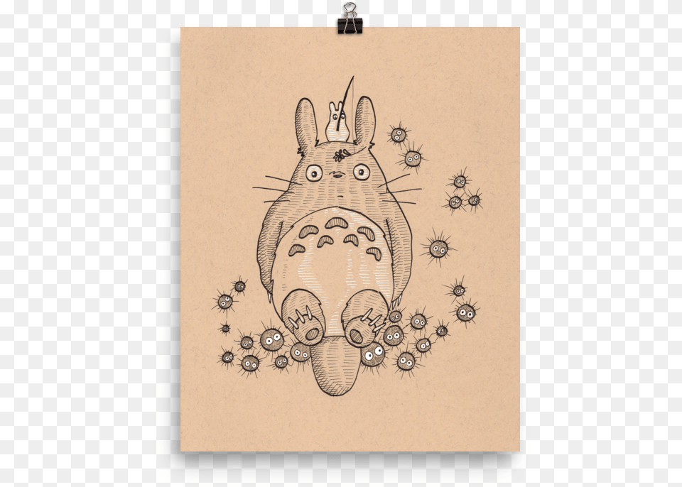 My Neighbor Totoro Art Print, Animal, Mammal, Wildlife, Insect Free Png Download