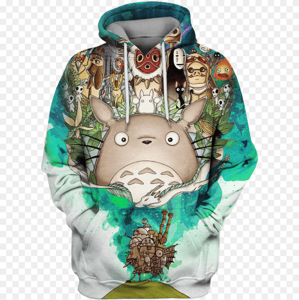 My Neighbor Totoro Custom T Shirt Im Here For The Roast Beast, Clothing, Hoodie, Knitwear, Sweater Png Image