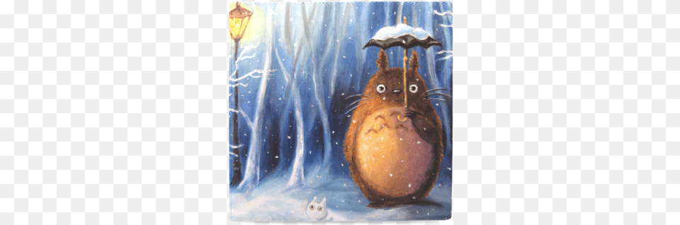 My Neighbor Totoro Theme Print Women39s Leather Wallet Totoro Umbrella Snow, Art, Painting, Water Free Transparent Png
