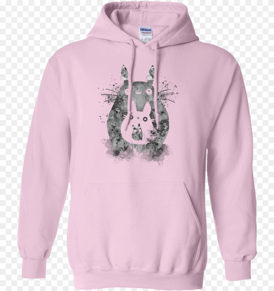 My Neighbour Watercolor And Splatter Totoro T Shirt Black Lives Matter Backwoods Hoodie, Clothing, Knitwear, Sweater, Sweatshirt Free Transparent Png