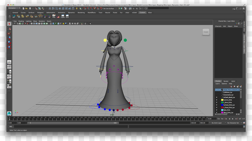 My Next Step Was To Make Her Hair Dynamic Like The Poser Pro 2012, Cad Diagram, Diagram, Electronics, Screen Free Png