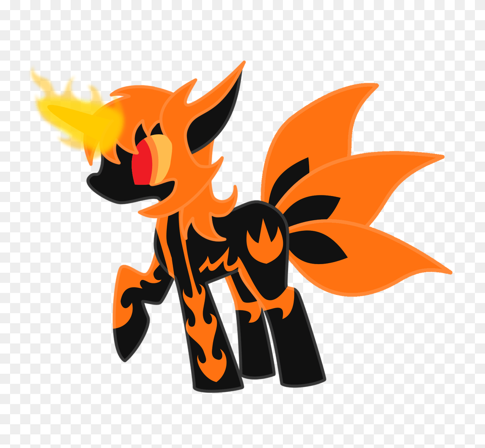 My Oc Helianthus She Has Fire Powers And Her Horn Combines Free Png