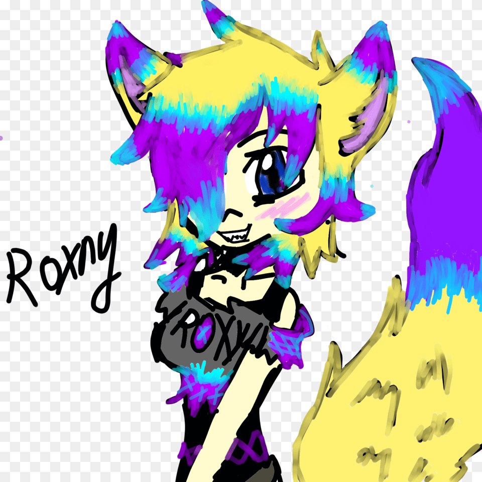 My Oc Roxny Foxy Cartoon, Art, Graphics, Person, Modern Art Free Png Download