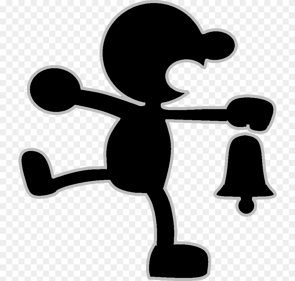 My Of Mr Game And Watch By Mr Game And Watch, Silhouette, Animal, Kangaroo, Mammal Png