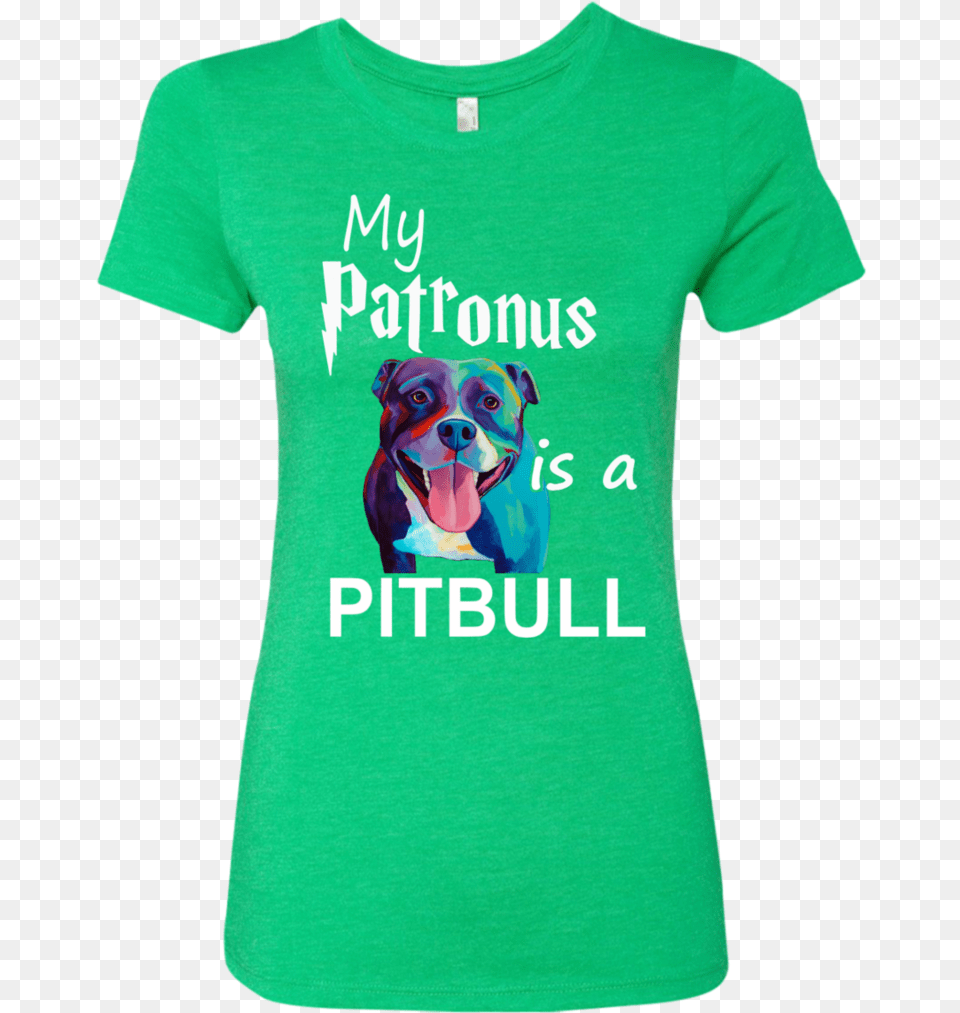 My Patronus Is A Pitbull Next Level Ladies Triblend Mens Christmas Workout Shirts, Clothing, Shirt, T-shirt, Animal Free Png