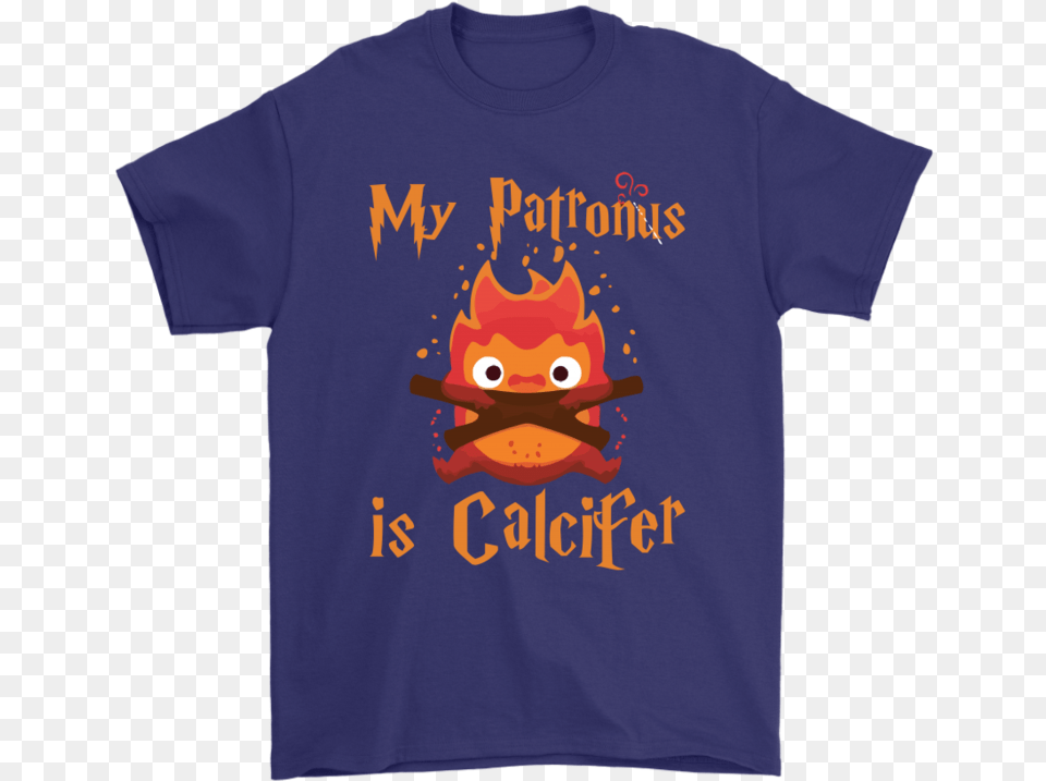 My Patronus Is Calcifer Howl39s Moving Castle X Harry Johnnie Walker Keep Walking Shirt, Clothing, T-shirt, Baby, Person Free Transparent Png