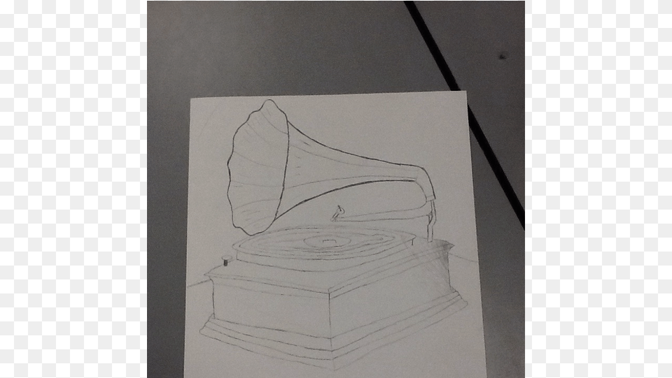 My Piece Of Work Is A Vintage Record Player Sketch, Art, Drawing Free Png
