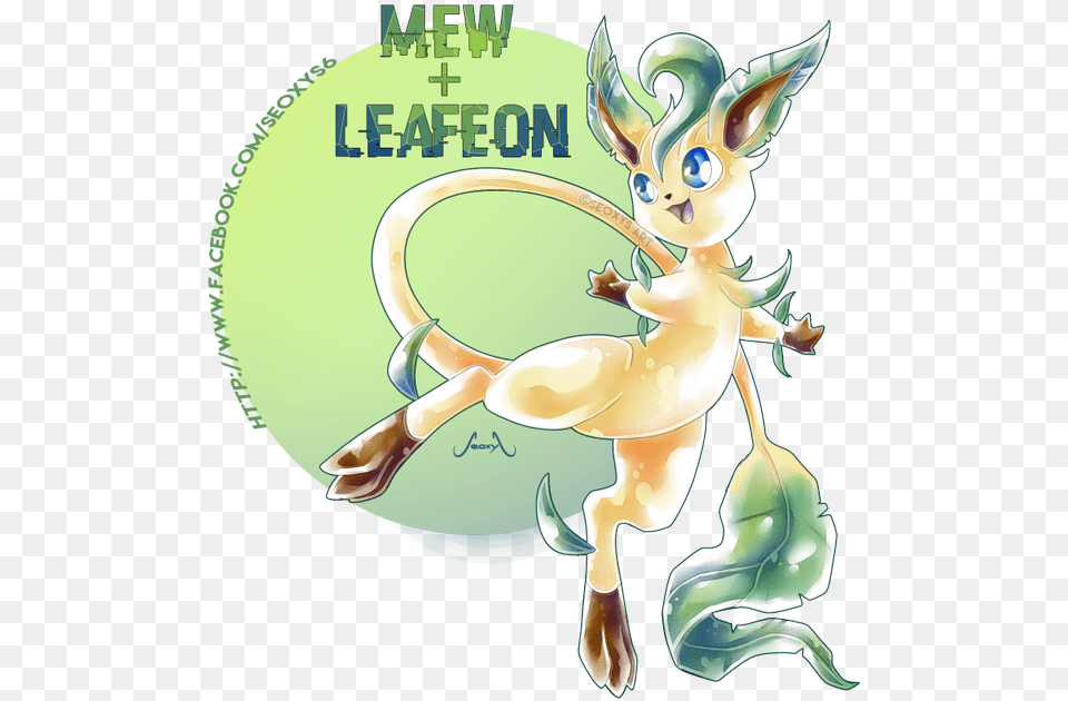 My Pokemon Ocs Fusion Wattpad Leafeon Mew Fusion Free Png