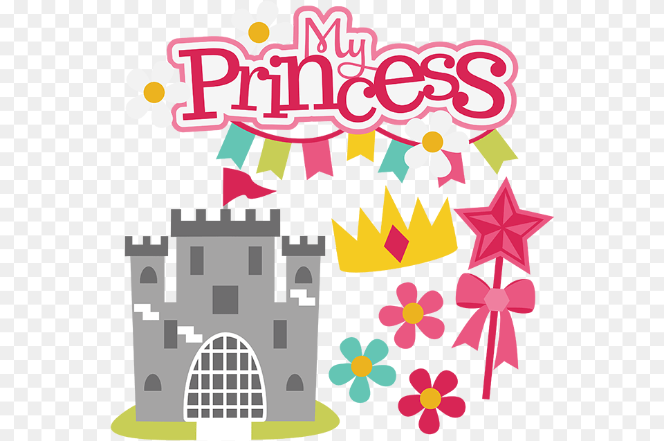 My Princess Svg Princess Cutting Files For Scrapbooking Clip Art, Person, People, Birthday Cake, Party Png