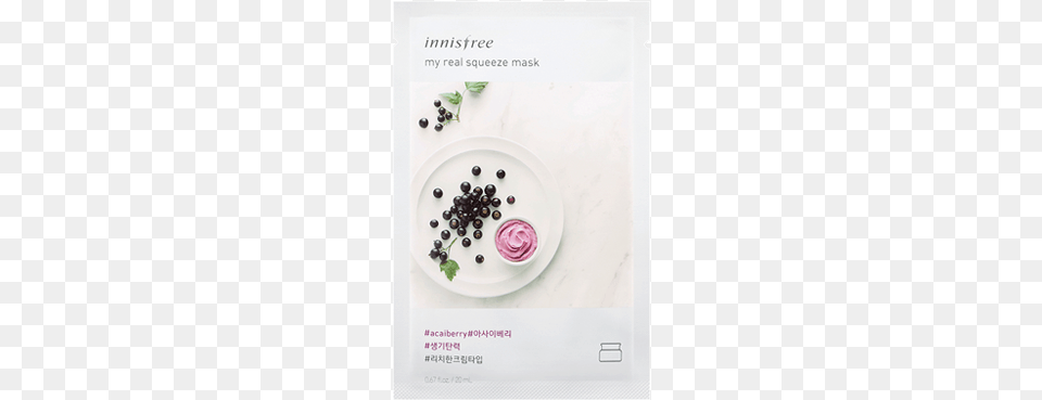 My Real Squeeze Mask Acai Berry 20ml Innisfree My Real Squeeze Mask Acai Berry, Dessert, Food, Fruit, Plant Png Image