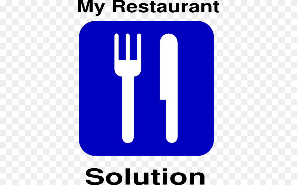 My Restaurant Solution Blue Svg Clip Arts 456 X, Cutlery, Fork, Smoke Pipe Free Png Download