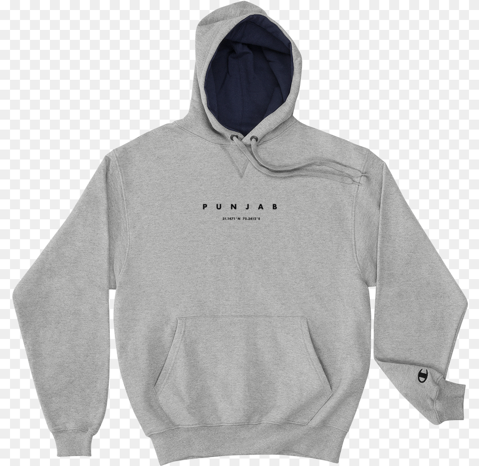 My Roots Black Champion Hoodie Colab, Clothing, Hood, Knitwear, Sweater Free Transparent Png