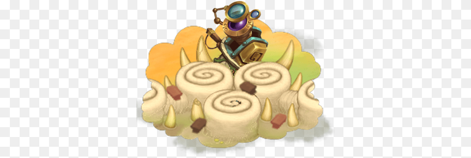 My Singing Monsters Celestial Island Illustration, Birthday Cake, Cake, Cream, Dessert Free Transparent Png