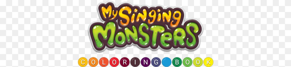 My Singing Monsters Coloring Book Logo Coloring Book De My Singing Monsters, Food, Sweets, Text, Dynamite Png Image