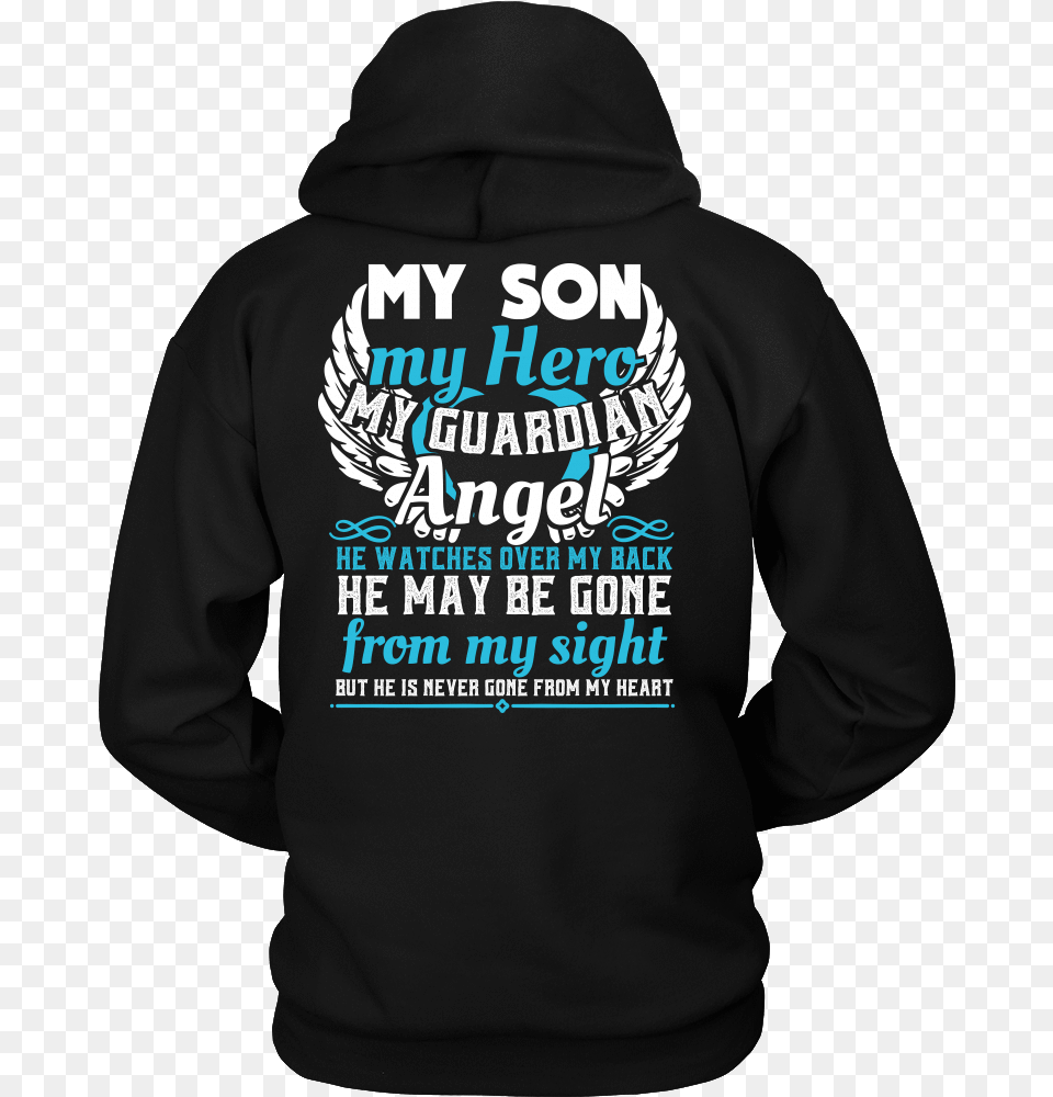 My Son My Hero My Guardian Angel Amsterdam Hoodie, Clothing, Hood, Knitwear, Sweater Free Png