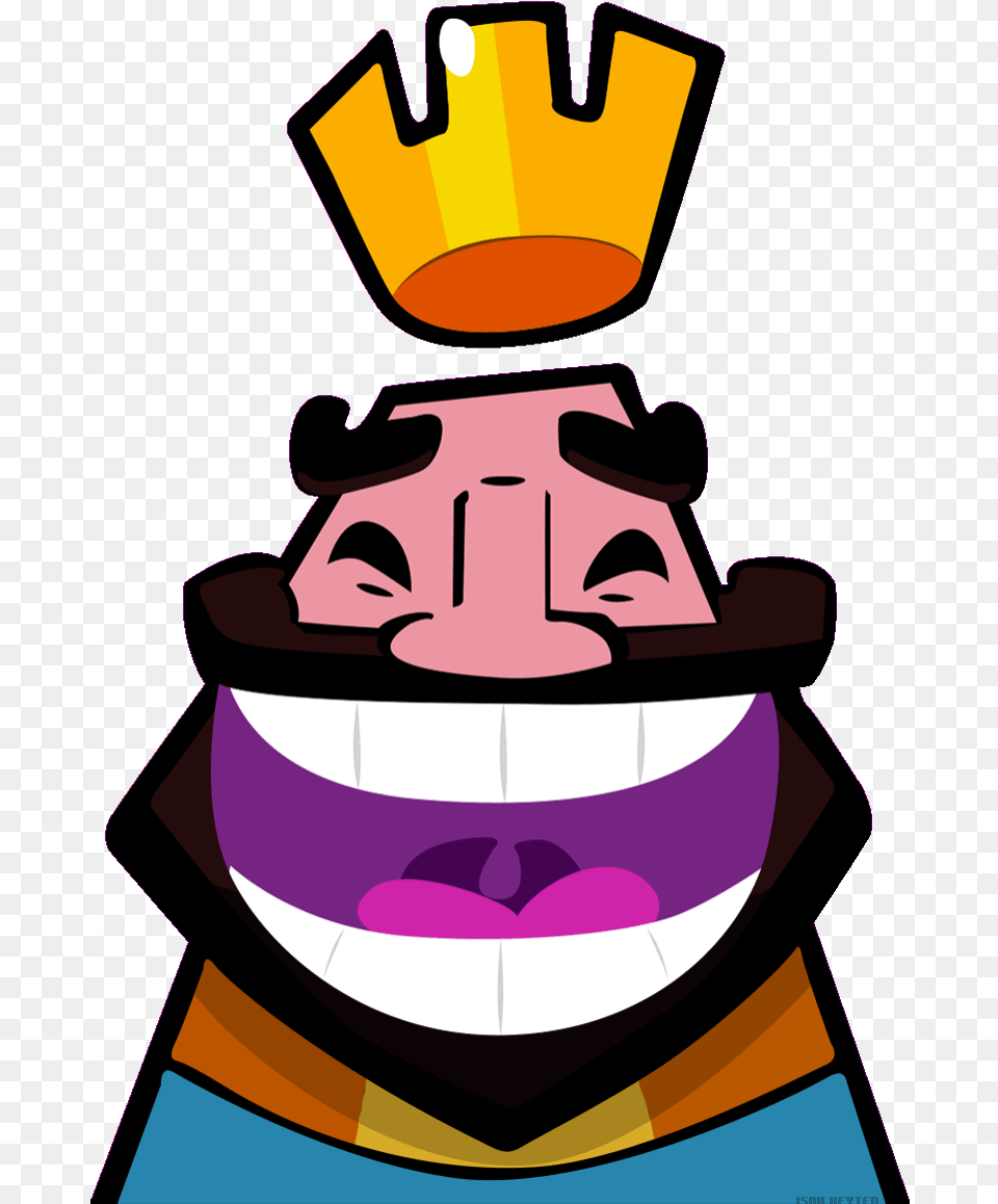 My Son Quotes Ee Ffe De Clash Royale Laughing Emote, Purple, Cream, Dessert, Food Free Png
