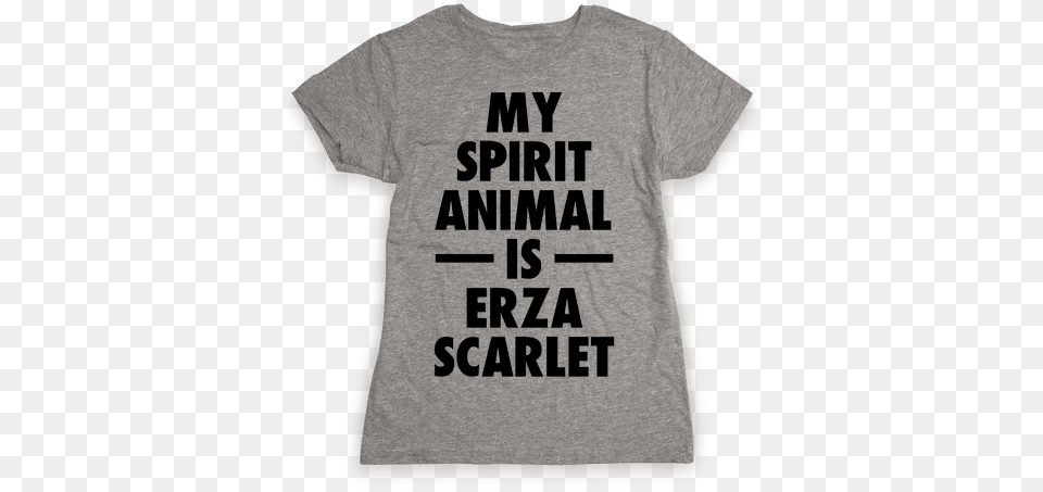 My Spirit Animal Is Erza Scarlet T Shirts Lookhuman One Piece Anime T Shirt Design, Clothing, T-shirt Free Transparent Png