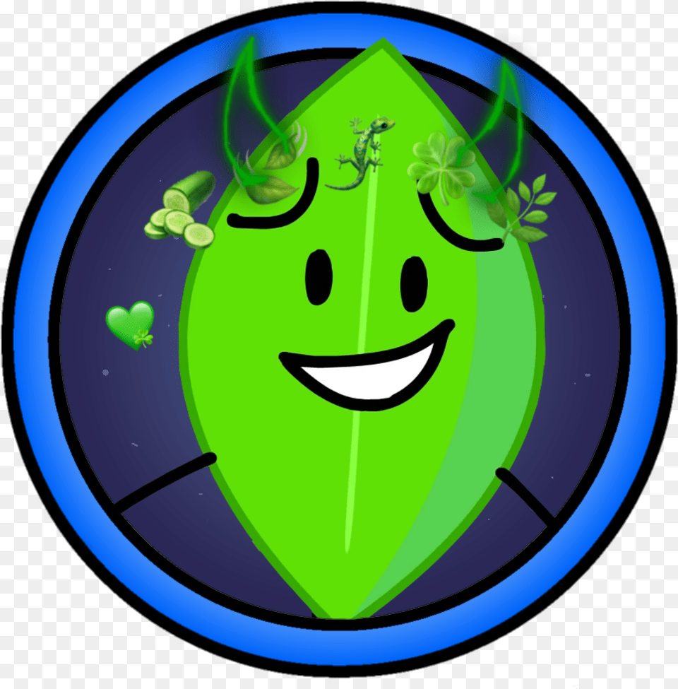 My Star Pfp Sticker Wide Grin, Green, Leaf, Plant, Water Free Transparent Png
