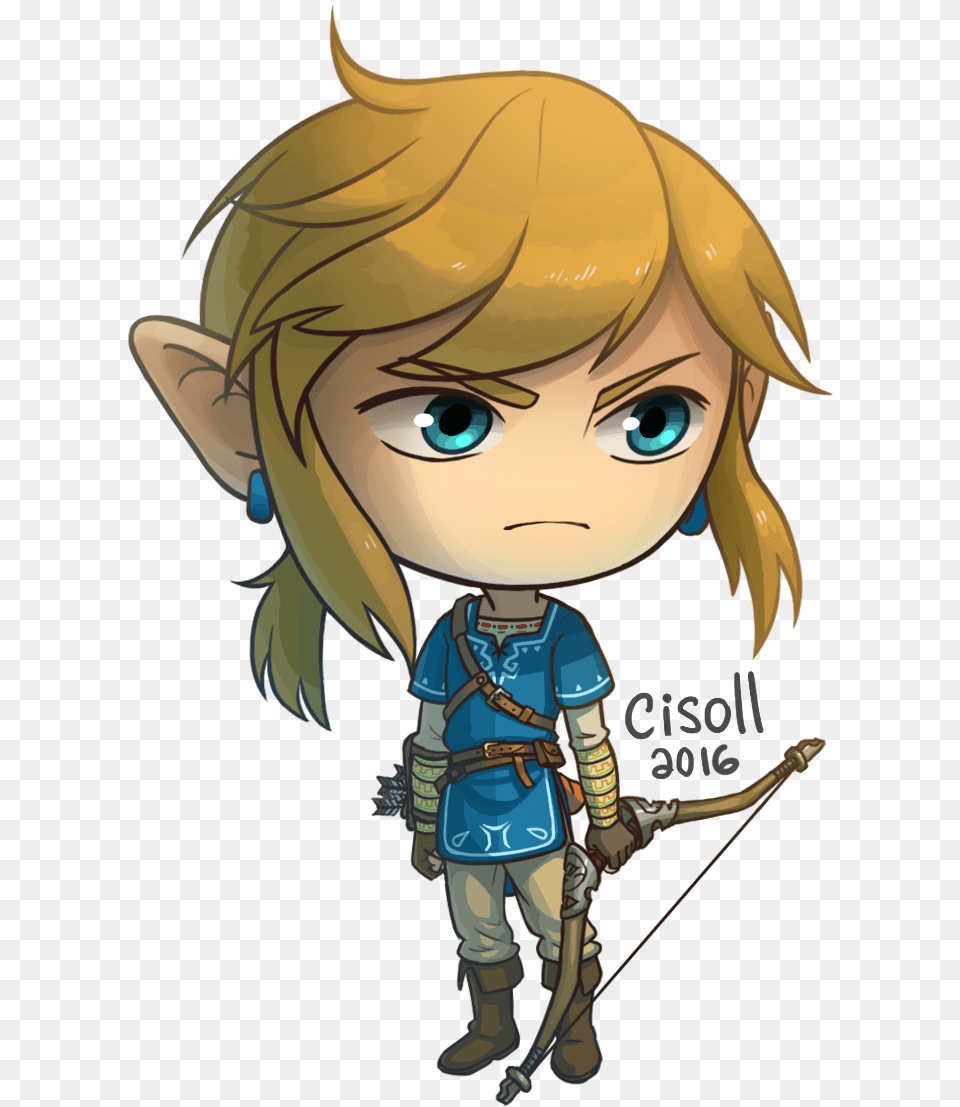 My Sticker Of The New Link From Breath Of The Wild Cartoon, Baby, Book, Comics, Person Free Png