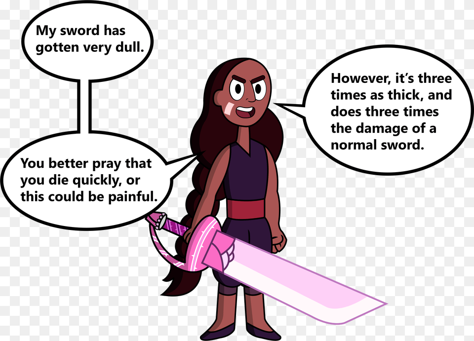 My Sword Has Gotten Very Dull Steven Universe Steven And Connie Memes, Book, Comics, Publication, Person Free Png Download