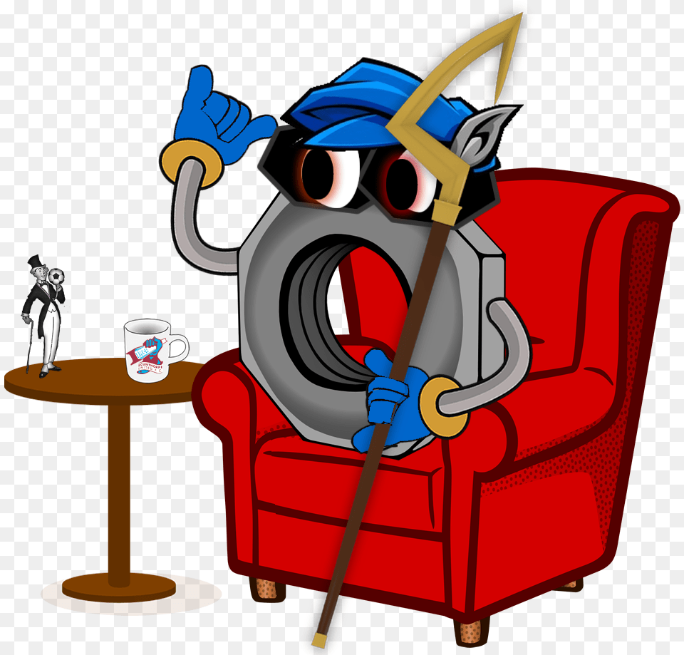 My Take On My Avatar And Sly Himself Loving Revisiting Cartoon, Furniture, Person, Chair, Cup Png Image
