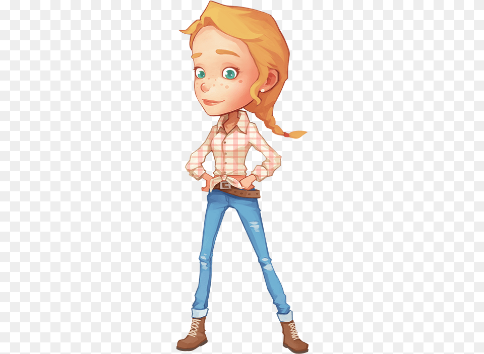 My Time At Portia Wiki Emily My Time At Portia, Clothing, Pants, Person, Book Png Image