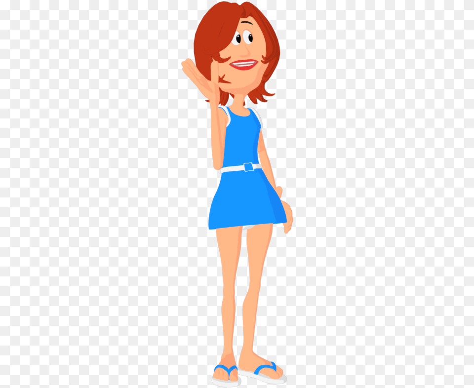 My Toongen Morphs For A More Human Look Cartoon, Clothing, Dress, Person, Skirt Free Png