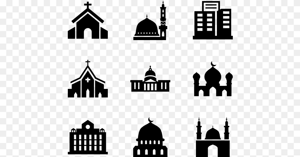 My Town Public Buildings Places Of Worship, Gray Png