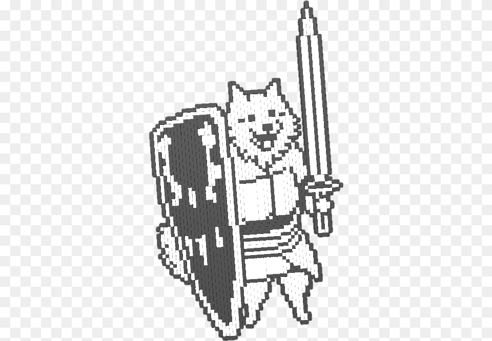 My Undertale Lesser Dog Pixel Art Sorry About The Price Lesser Dog Perler Beads, Stencil, Qr Code Free Png