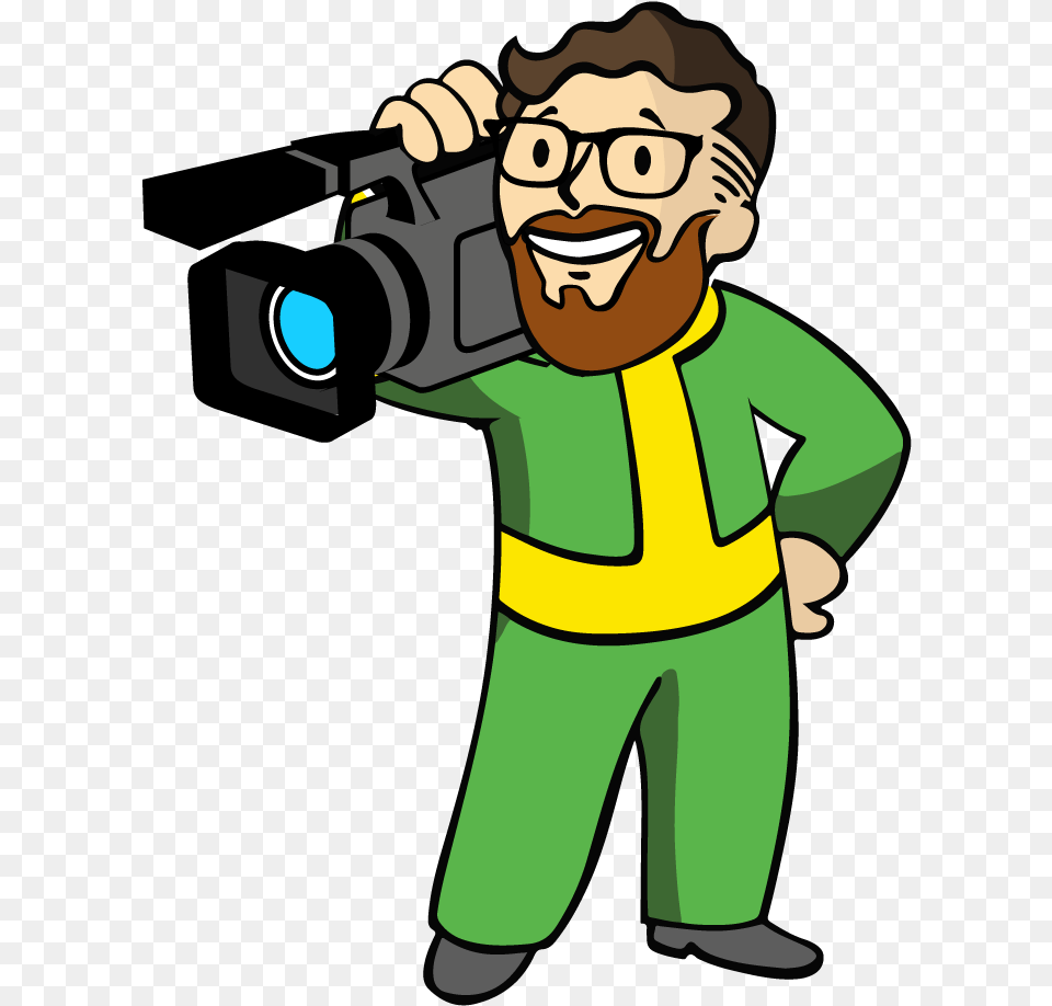 My Vault Boy Camera Man Transparent Fallout Vault Boy, Person, Photographer, Photography, Baby Free Png Download
