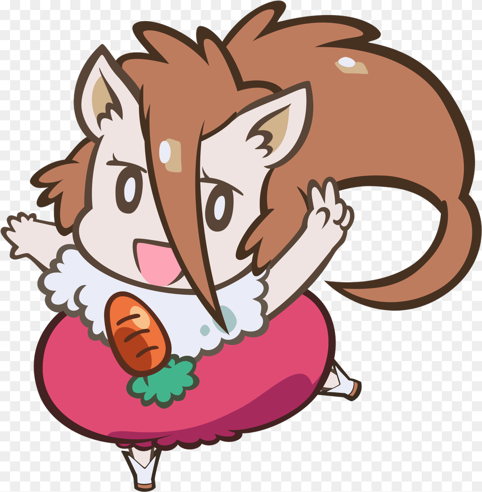 My Vector Trace Of Umanami Chan Mascot Character From Denkigai No Honya San Mascot, Cartoon, Baby, Person Free Transparent Png