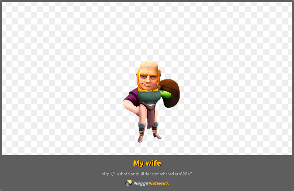 My Wife Character Clash Of Clans Muscle Valkyrie, Baby, Person, Face, Head Png Image