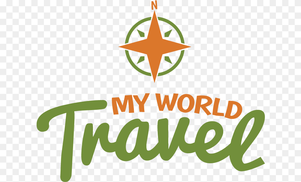 My World Travel Emblem, Symbol, Star Symbol, Logo Png Image