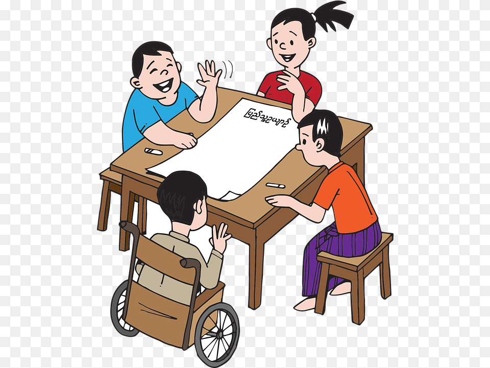 Myanmar Burma People Vector Graphic On Pixabay Dibujos De La Educacion Inclusiva, Furniture, Person, Baby, Face Free Png
