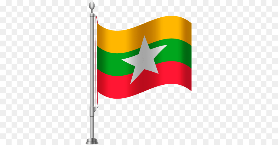 Myanmar Flag Clip Art Free Png Download