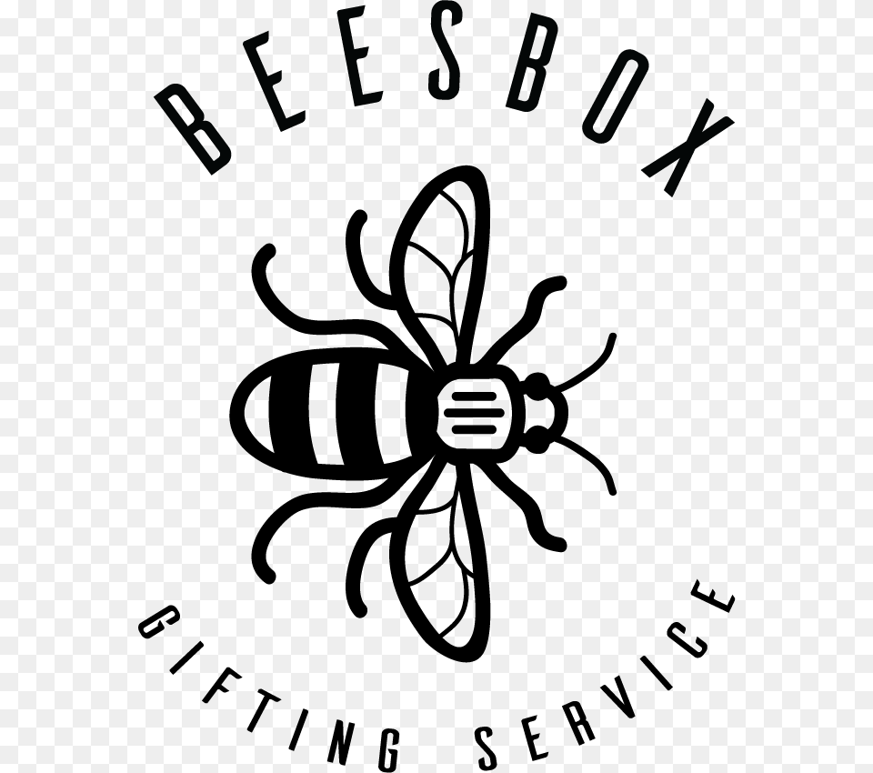 Mybeesbox Aesthetic Black And White Clipart, Animal, Bee, Insect, Invertebrate Free Png Download