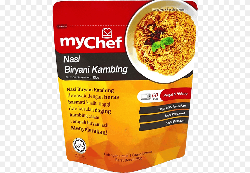 Mychef Nasi Beriani, Advertisement, Food, Ketchup, Food Presentation Free Png Download