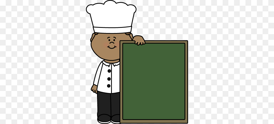 Mycutegraphics Free Chef Clip Art E G Chef With A Chalkboard, People, Person, Baby, Blackboard Png