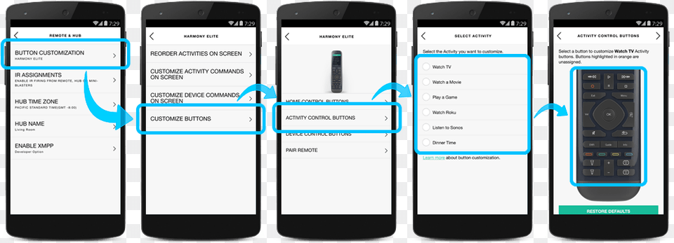 Myharmony Customize Physical Buttons On Remote Iphone, Electronics, Mobile Phone, Phone Png