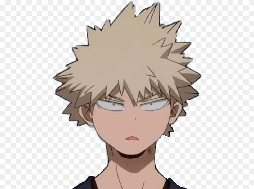 Myheroacademia Sticker By Laylapeters87 Confused Bakugo Sticker, Adult, Publication, Person, Female Free Png Download