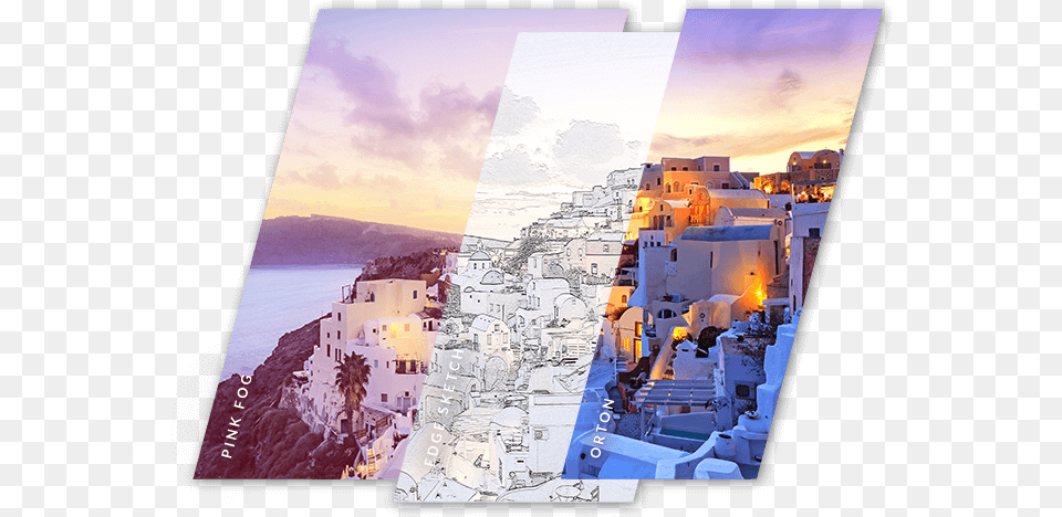 Mykonos Greece, Art, Collage, City, Person Png