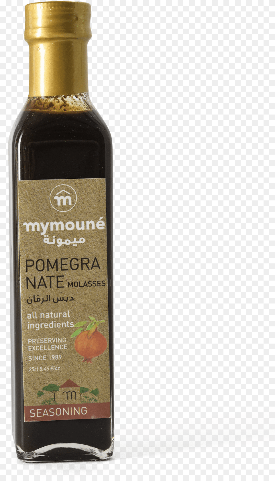 Mymoun Pomegranate Molasses Glass Bottle, Food, Seasoning, Syrup, Alcohol Png Image