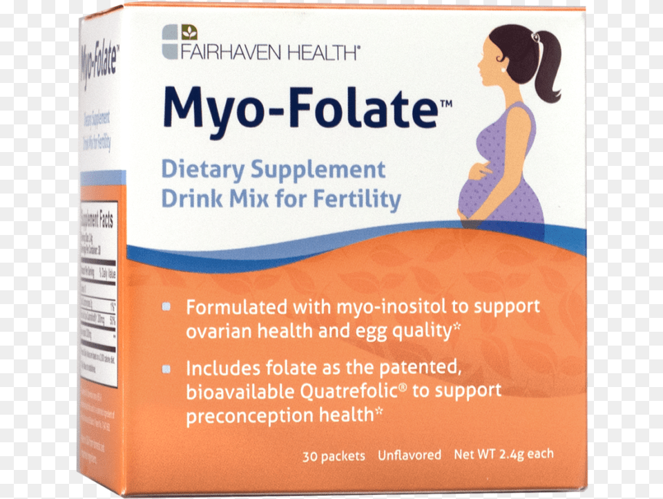Myo Folate Drink Mix For Fertility Folate, Advertisement, Adult, Female, Person Png