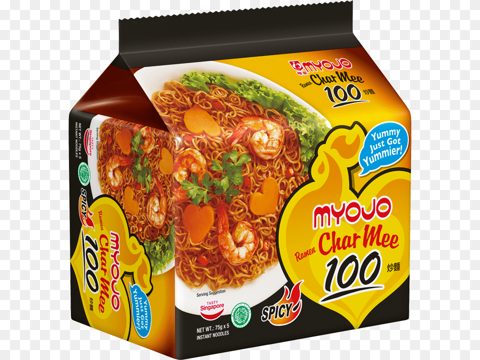 Myojo Ramen Char Mee, Food, Noodle, Ketchup, Bowl Free Transparent Png