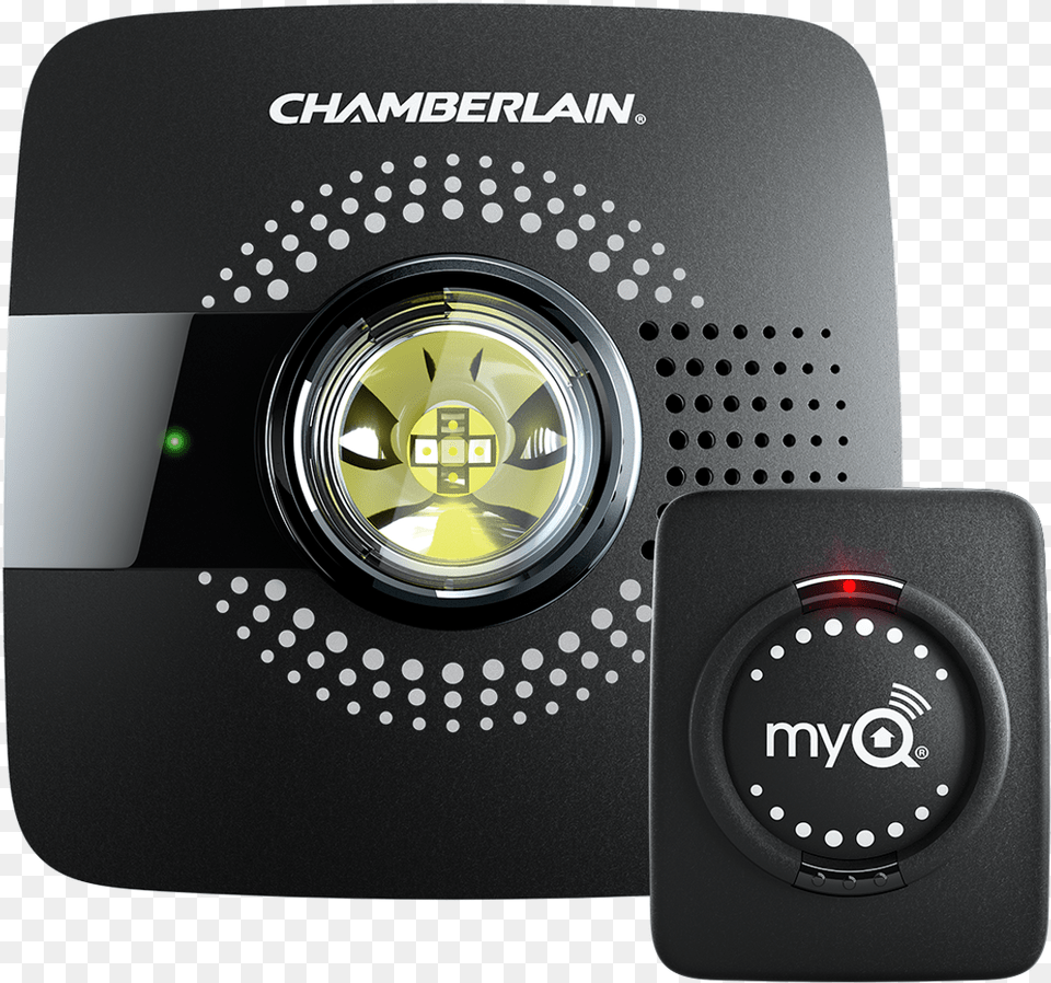 Myq G0301 D Myq Smart Garage Hub Hero Chamberlain Myq Smart Garage Hub, Camera, Electronics, Speaker, Phone Png