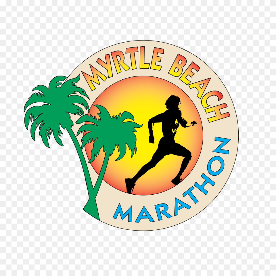 Myrtle Beach Marathon, Adult, Logo, Male, Man Free Png Download