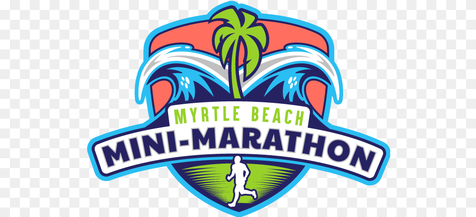 Myrtle Beach Mini Marathon U2013 Run Myrtle Beach Mini Marathon, Logo, Emblem, Symbol, Person Free Transparent Png