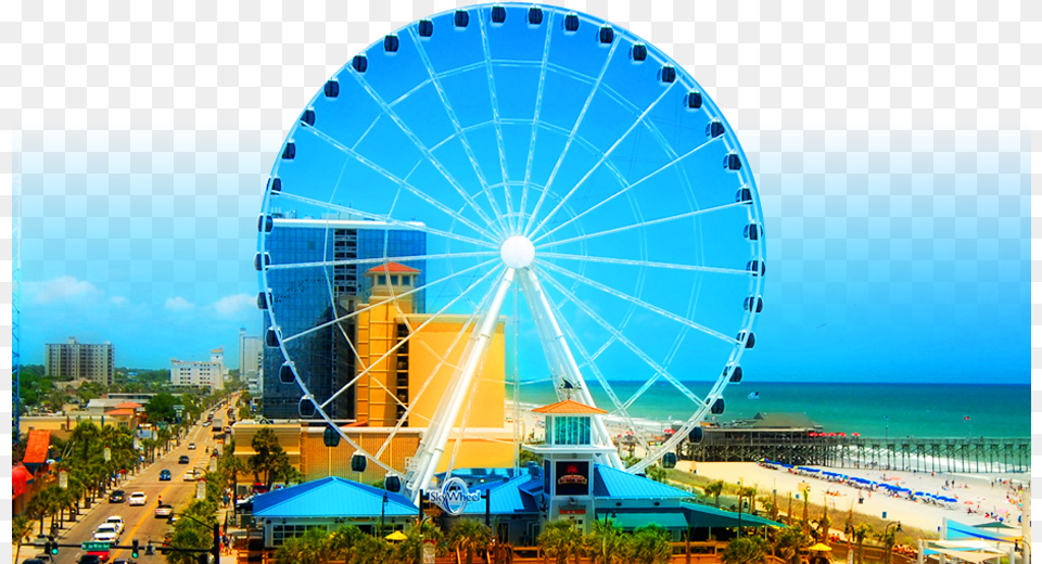 Myrtle Beach Sky Wheel, Machine, Fun, Ferris Wheel, Amusement Park Free Png